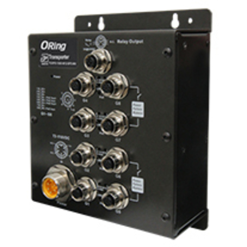 鉄道向けＥＮ５０１５５準拠　非管理型８ポートギガＰｏＥイーサネットスイッチ　ＤＣ１１０Ｖ入力　■お取り寄せ品