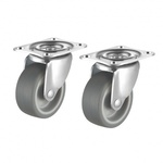 汎用キャスター　７５ｍｍ径　２個セット（フリー）ＴＰＲ製　ＣＳＴ－７５ＴＰ－ＦＲＥ２　■お取り寄せ品