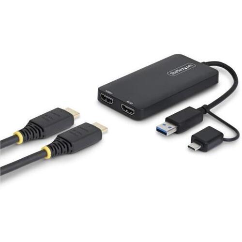 ＵＳＢ　－　ＨＤＭＩ変換アダプター／ＵＳＢ－Ｃ　ＵＳＢ－Ａ／２画面　１０７Ｂ－ＵＳＢ－ＨＤＭＩ－２　■お取り寄せ品