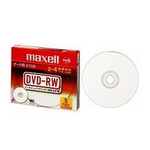 データ用ＤＶＤ－ＲＷ　４倍速　４．７ＧＢ　１枚ずつ５ｍｍプラケース入り５枚パック　プリントホワイト　■２営業日内届