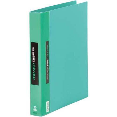 カラーベース差替式緑Ａ４縦背幅４０ｍｍ３０穴３冊