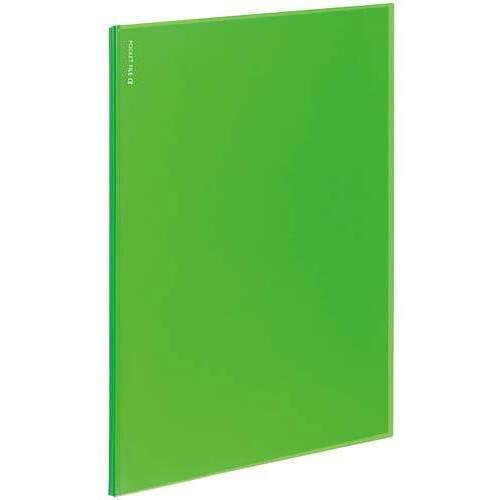 ポケットファイル&alpha;１２Ｐ＜ノビータ&alpha;＞黄緑１０冊