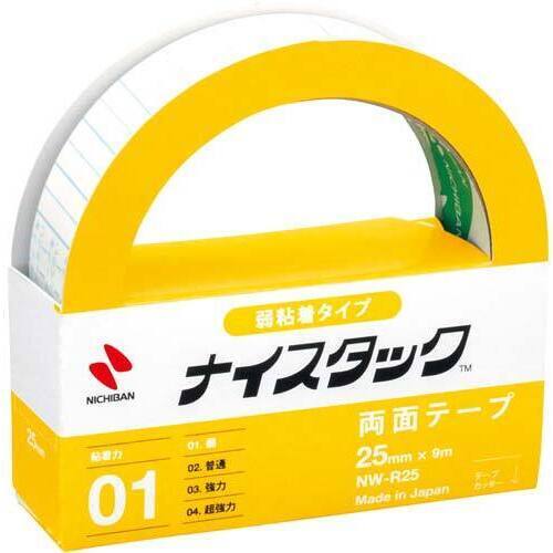 ナイスタック弱粘着タイプ　幅２５ｍｍ&times;１０巻入