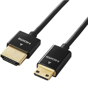 ＨＤＭＩケーブル／イーサネット対応／スーパースリム／ｍｉｎｉ／１．５ｍ／ブラック　■お取り寄せ品