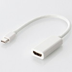 Ｍｉｎｉ　ＤｉｓｐｌａｙＰｏｒｔ－ＨＤＭＩ変換アダプタ／ホワイト　■お取り寄せ品