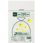 取り出しやすい低密度厚手ゴミ袋詰替用乳白４５Ｌ&times;５