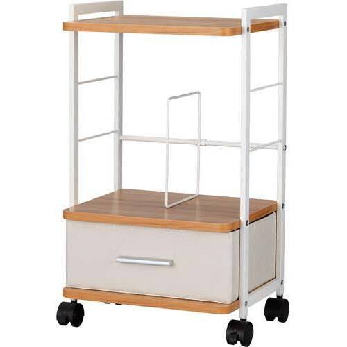 ｋａｔａｚｕｋ引出付足元収納ワゴン幅３５０薄茶３台 イー クイックス インターネットショップ