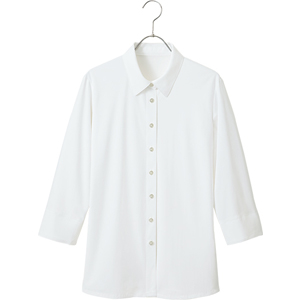 七分袖ブラウス　ホワイト　５号　　ＡＲ１５２９－１