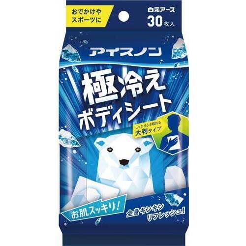 アイスノン　極冷えボディシート　３０枚×５