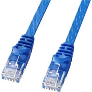 カテゴリ６フラットＬＡＮケーブル（１０ｍ・ブルー）　ＬＡ－ＦＬ６－１０ＢＬ　■お取り寄せ品