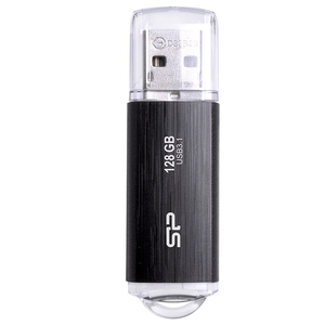 ＵＳＢ３．１メモリ　Ｂｌａｚｅ　Ｂ０２　１２８ＧＢ　ブラック　キャップ　ＳＰ１２８ＧＢＵＦ３Ｂ０２Ｖ１Ｋ　■お取り寄せ品
