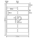 ＯＡマルチタック　Ａ４　１２面　Ｗ９９㎜×Ｈ３８㎜