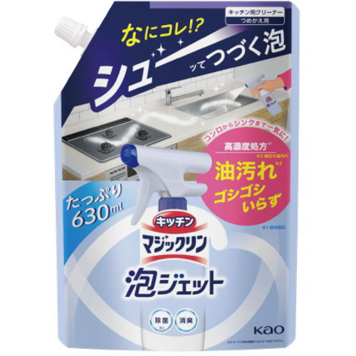 キッチンマジックリン泡ジェット　詰替６３０ｍｌ&times;５