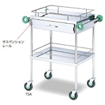 とっても静かな回診車（引出付）　６００（７９０）×４５０×９００ｍｍ　ＴＳＡ－６００　０－１６１９－１１