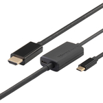 ＵＳＢ　Ｔｙｐｅ－Ｃ　ｔｏ　ＨＤＭＩ　変換ケーブル（ＰＤ対応・１ｍ）　ＲＳ－ＵＣＨＤ４Ｋ６０－１Ｍ　■お取り寄せ品