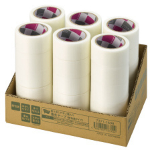 取り出しやすい箱入り養生テープ　クリア　３０巻