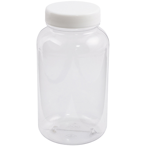 クリヤ広口瓶（透明エンビ製）　５００ｍＬ　　５－０３１－０３　●ご注文は数量２４から