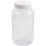 クリヤ広口瓶（透明エンビ製）　５００ｍＬ　　５－０３１－０３　●ご注文は数量２４から