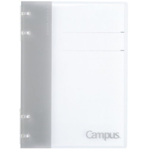 ノートのように使えるバインダー２Ｘ２リングＡ５　灰