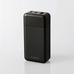 モバイルバッテリー／ＵＳＢ　ＰＤ／３０Ｗ／１００００ｍＡｈ／ブラック　ＤＥ－Ｃ５１Ｌ－１００００ＢＫ　■お取り寄せ品
