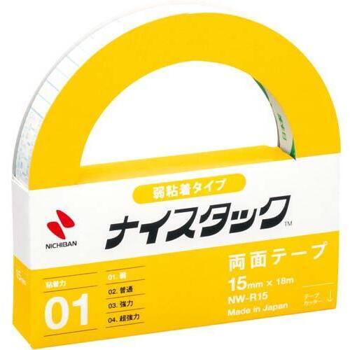 ナイスタック弱粘着タイプ　幅１５ｍｍ&times;１０巻入