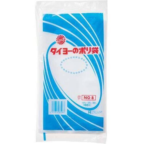 規格袋　０．０５ｍｍ厚　８号　１００枚&times;５