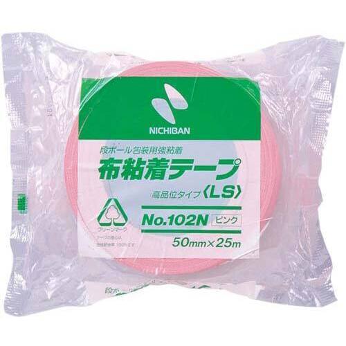 布粘着カラーテープ　５０ｍｍ×２５ｍ　ピンク
