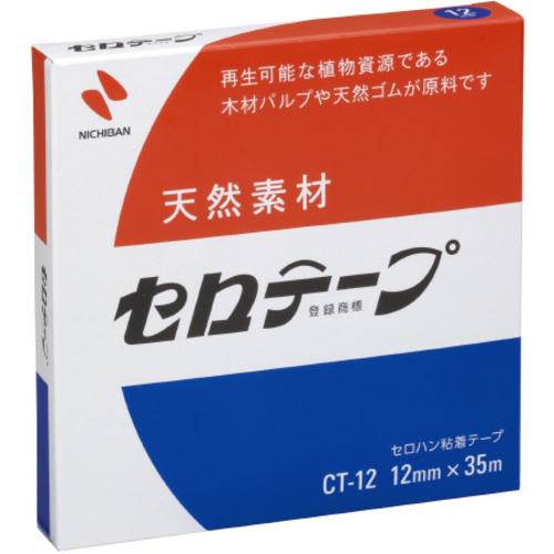 セロハン粘着テープ　大巻　幅１２ｍｍ&times;長さ３５ｍ