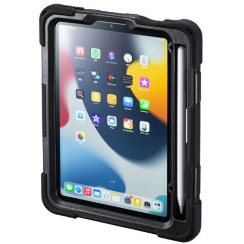 ｉＰａｄ　ｍｉｎｉ耐衝撃ケース（ハンドル、スタンド、ショルダーベルト付き）　ＰＤＡ－ＩＰＡＤ１８１７ＢＫ　■お取り寄せ品