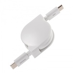 ＵＳＢ２．０　Ｔｙｐｅ－Ｃ　巻取りケーブル　ＰＤ６０Ｗ　ホワイト　ＫＵ－ＣＣＰ６０Ｍ０８Ｗ　■お取り寄せ品