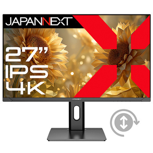 液晶ディスプレイ　２７型／３８４０×２１６０／ＨＤＭＩ×２、ＤＰ×２／ブラック／スピーカー有／２年保証　■２営業日内届