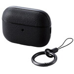 ＡｉｒＰｏｄｓ　Ｐｒｏ　第２世代対応アクセサリ／ソフトレザーケース／カラビナ付き／ブラック　■お取り寄せ品