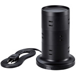 タワー型　電源タップ　コンセント　ブラック　１２口