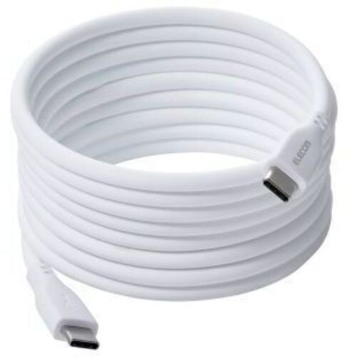 ＵＳＢ　Ｔｙｐｅ－Ｃケーブル／まとまる／シリコン／２．０ｍ／ホワイト　ＭＰＡ－ＣＣＴＭＧＳ２０ＷＨ　■お取り寄せ品