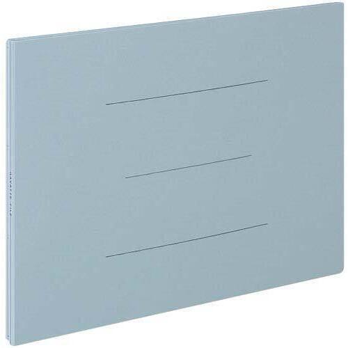 ガバットファイル（紙製）　Ｂ４横　青１０冊