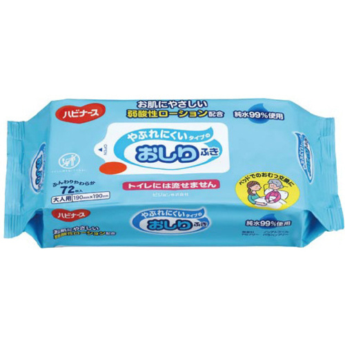 やぶれにくいタイプのおしりふき　７２枚入