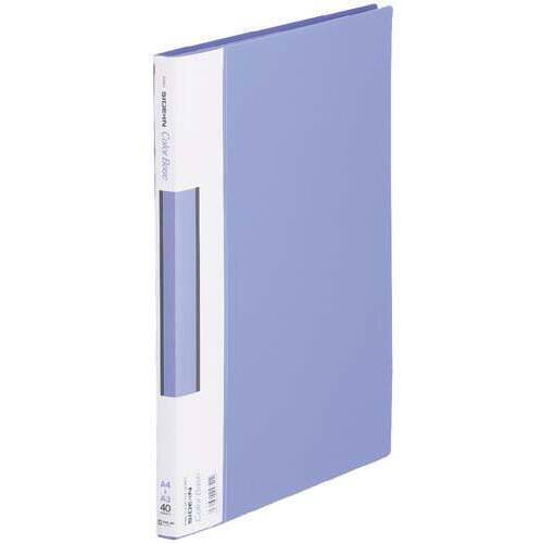 サイドインクリアーファイル　カラーベースＡ４縦　青　１０冊　【お取り寄せ品】６営業日以内届