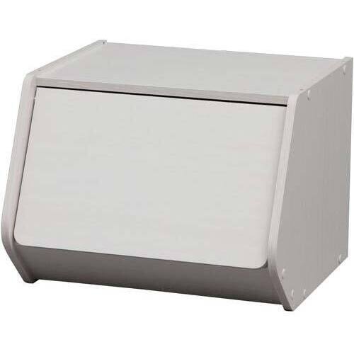 スタックボックス　扉付き　幅４０ｃｍ　ホワイト