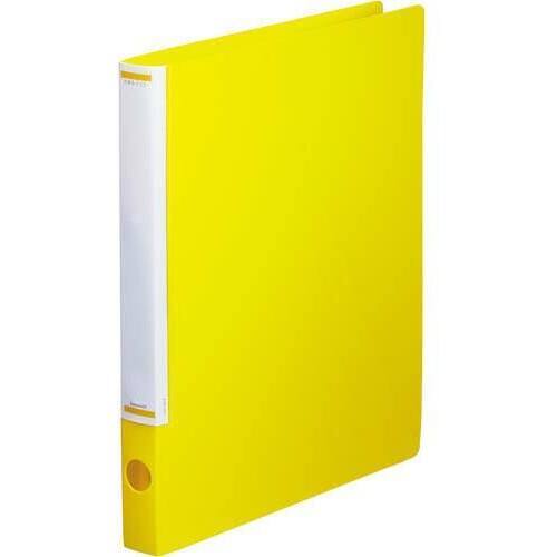 マニュアルリングファイル　背幅３２ｍｍＡ４縦　薄黄　１０冊