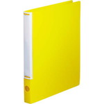 マニュアルリングファイル　背幅３２ｍｍＡ４縦　薄黄　１０冊