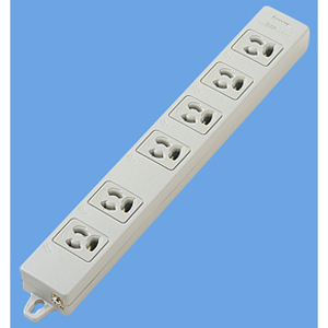 ＯＡタップ（接地１５Ａ抜け止め形）（６コ口・グレー）（マグネット付）　ＷＣＨ２４０６Ｈ　■お取り寄せ品