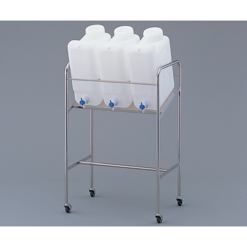 ヘンペイ活栓付瓶用傾斜スタンド　搭載ボトル：２０Ｌ&times;３個　２－７８２６－１４