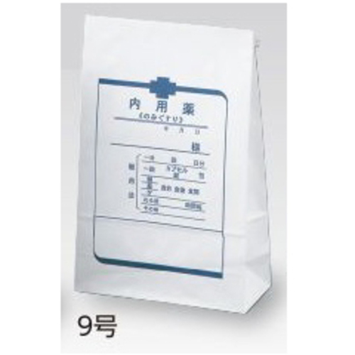 内用袋（角底）　９号　１００枚入　２９７　９号　８－３５２０－３２