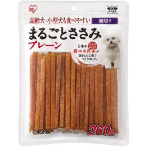 まるごとささみジャーキー細切り　プレーン２６０ｇ　【お取り寄せ品】６営業日以内届