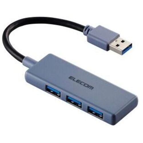 ＵＳＢ　ＨＵＢ／ＵＳＢ５Ｇｂｐｓ／バスパワー／３ポート／ネイビー　Ｕ３Ｈ－Ｈ０３０ＮＶ　■お取り寄せ品