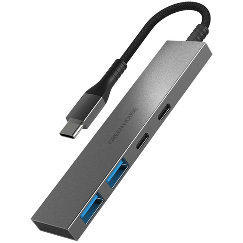 ＵＳＢ３．１　Ｇｅｎ１対応　ＵＳＢ　Ｔｙｐｅ－Ｃ接続　４ポートＵＳＢハブ　シルバー　■お取り寄せ品
