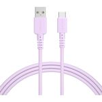 ＭＯＴＴＥＲＵ　ＵＳＢ　Ｔｙｐｅ－Ａ　ｔｏ　Ｔｙｐｅ－Ｃシリコンケーブル　２ｍ　ペールアイリス　２年保証　■お取り寄せ品