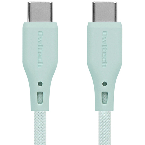 ＵＳＢケーブル／ＵＳＢ２．０／Ｃ－Ｃ／シリコン／１．５ｍ／アイスミントブルー　■お取り寄せ品