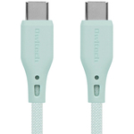 ＵＳＢケーブル／ＵＳＢ２．０／Ｃ－Ｃ／シリコン／１．５ｍ／アイスミントブルー　■お取り寄せ品