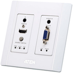 ＨＤＭＩ　＆　ＶＧＡ　ＨＤＢａｓｅＴトランスミッター（ＵＳウォールプレート、ＰＯＨタイプ、ホワイト）　■お取り寄せ品